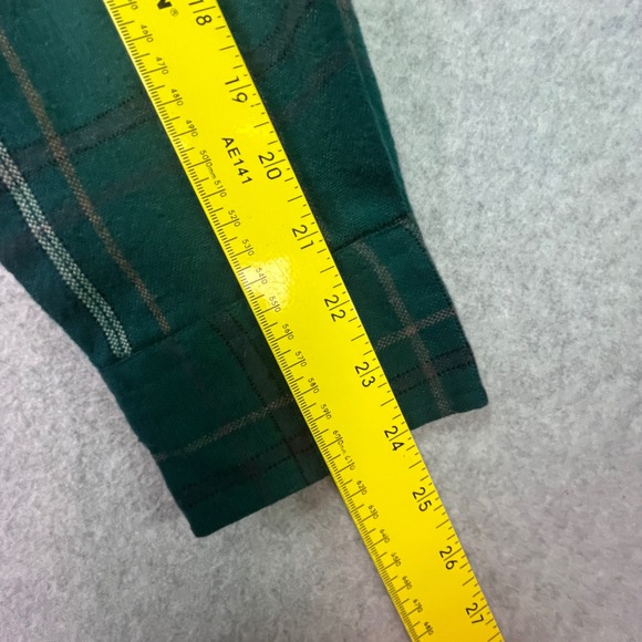 Backpacker Shirt Men's Large Green Plaid Flannel Button Up Western‎ Workwear - Picture 8 of 8